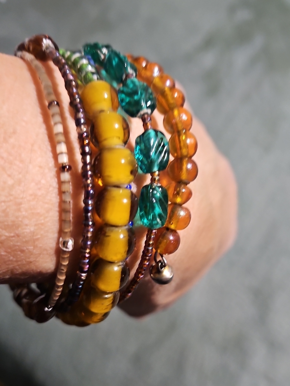 🌴Multicolor Bead Wrap Bracelet